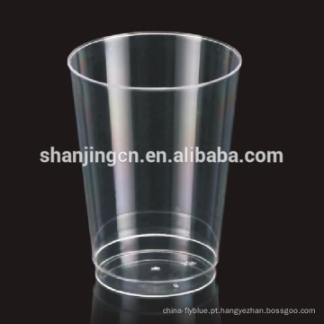 10 oz 12 oz claro transparente FDA personalizar PS copo de tumbler plástico eco-friendly descartável